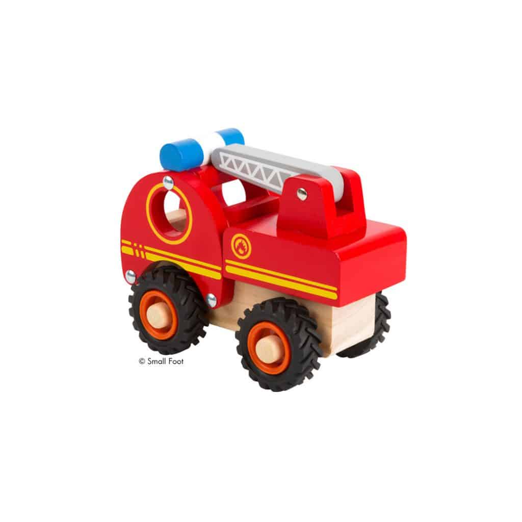 Baby-Spielzeugauto Feuerwehr aus Holz