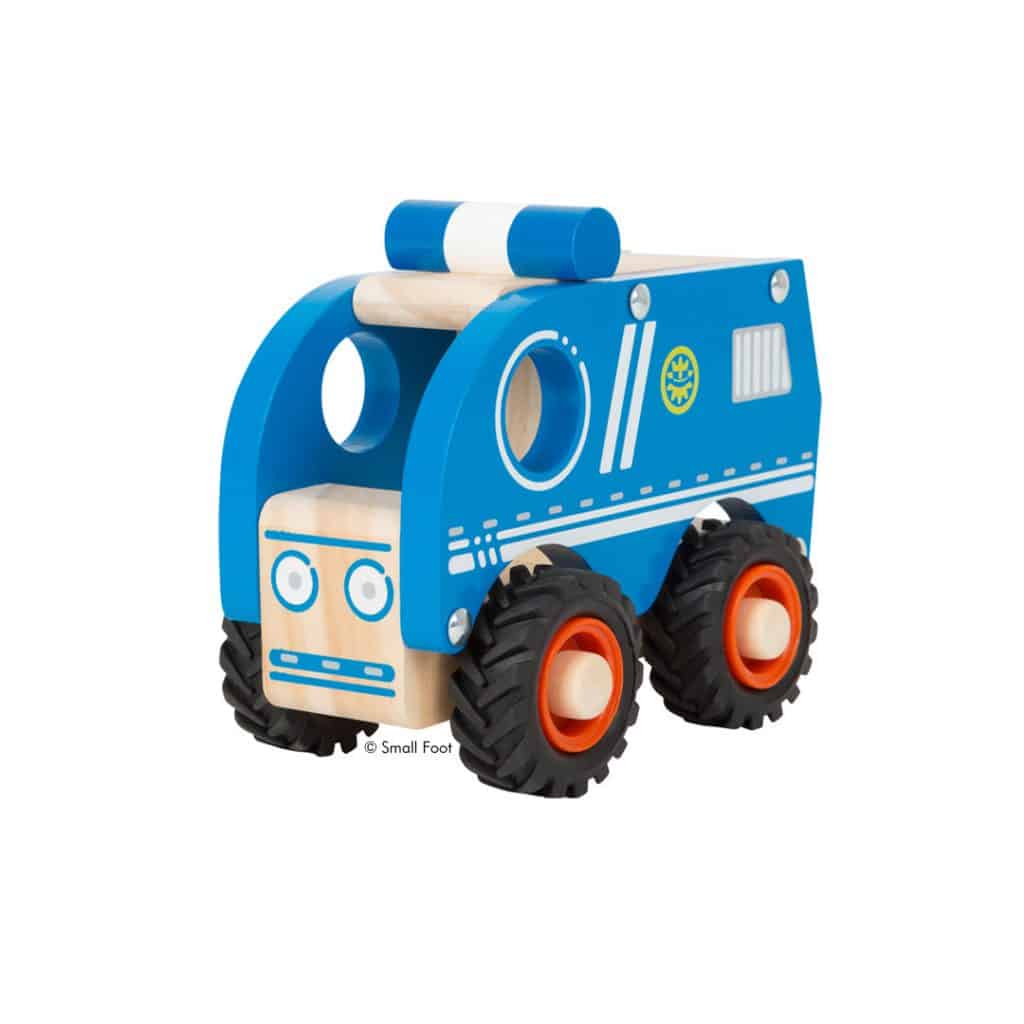 Baby-Spielzeugauto Polizei aus Holz