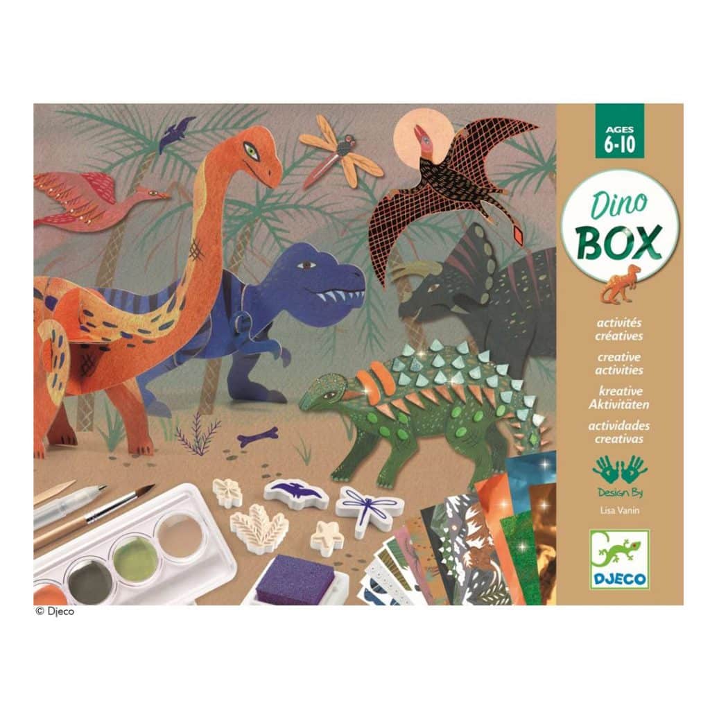 Djeco Kreativset Multi-Activity Kit Welt der Dinosaurier