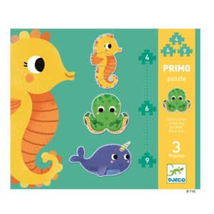 3 Primo-Puzzles Meeres-Tiere für Kleine