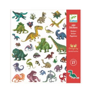 Djeco-Sticker-Set-160-Aufkleber-Dinosaurier