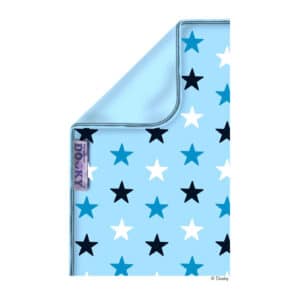 Dooky Blanket "Blaue Sterne" doppellagige Babydecke