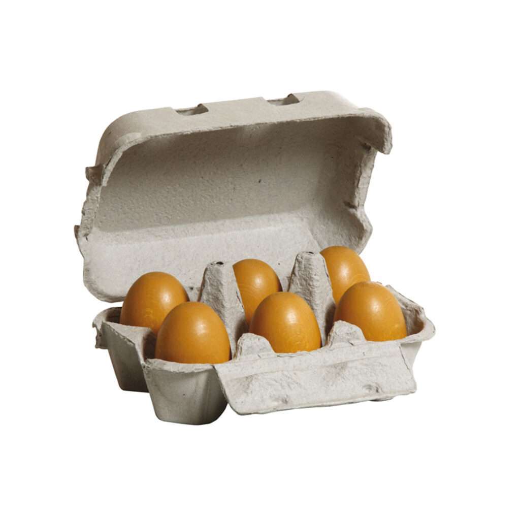Erzi-Kaufladen-Kinderkueche-6-Eier-aus-Holz-im-Eierkarton-01