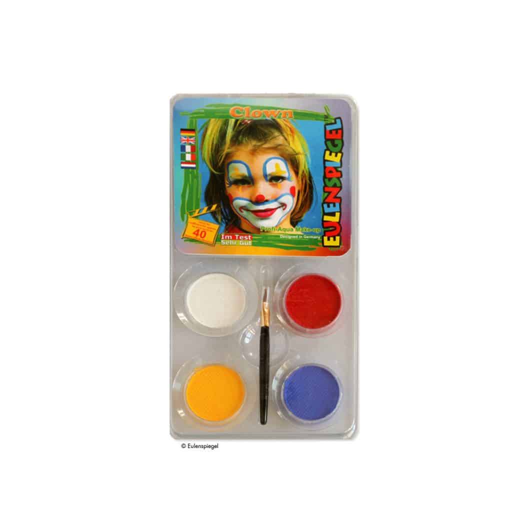 Eulenspiegel Kinderschminke Schminkset "Clown"