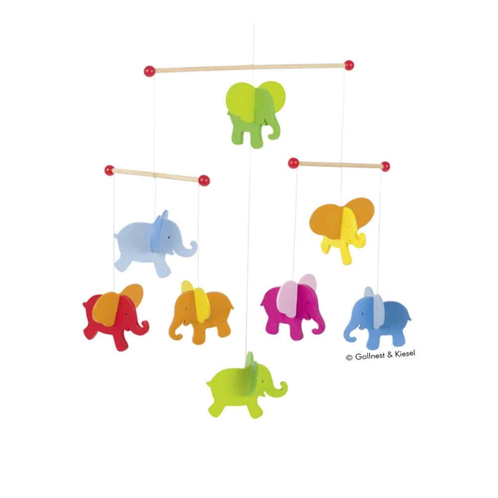 Baby-Mobile bunte Elefanten