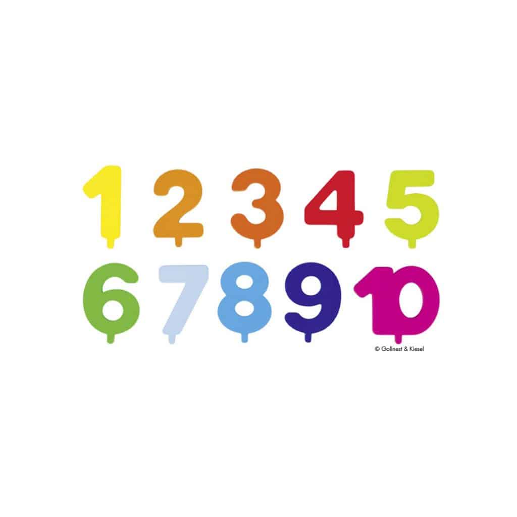 Geburtstagskranz Regenbogen mit Zahlen