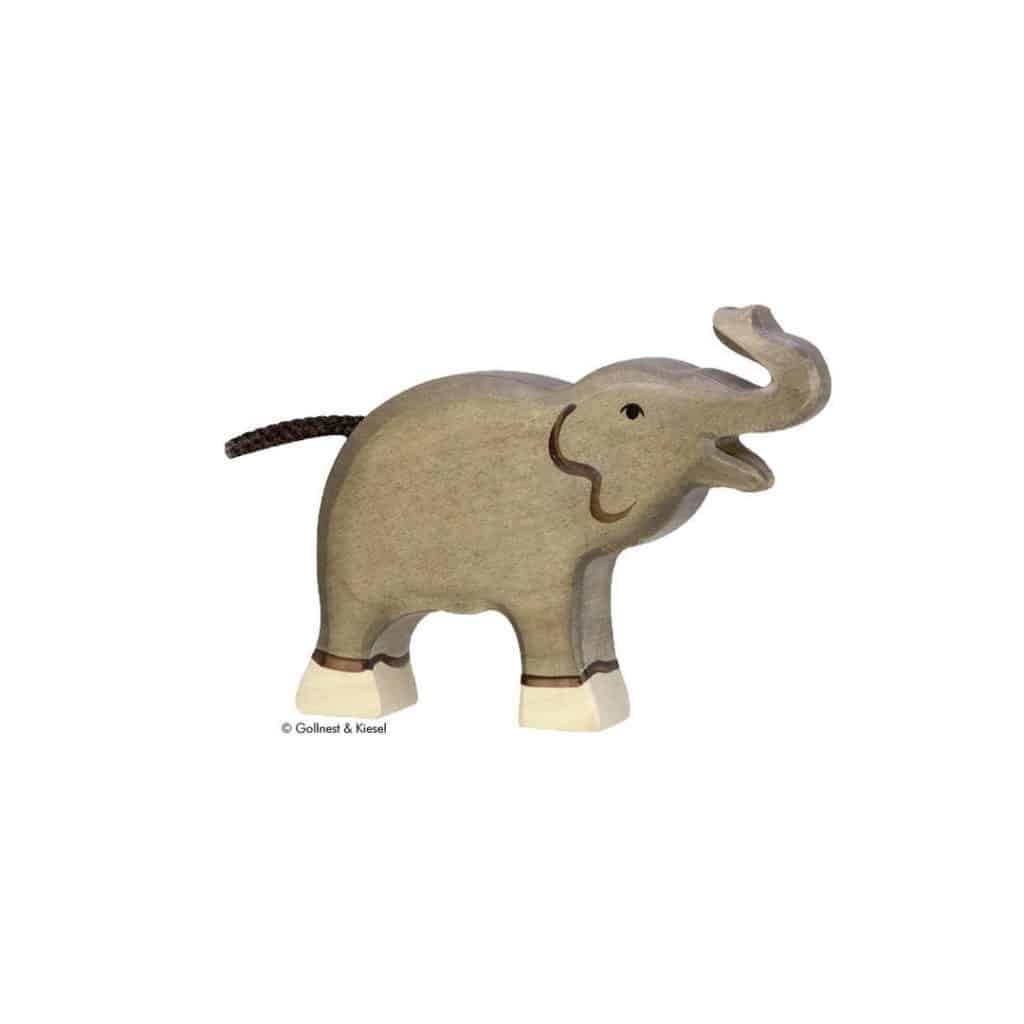 Holztiger Holzfigur Elefant klein