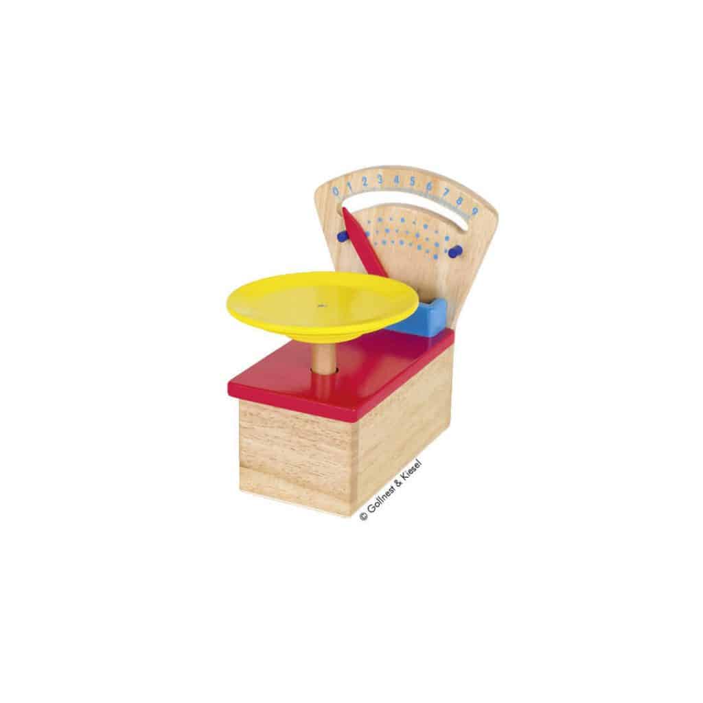 Waage aus Holz für die Kinder-Spielküche, von Goki
