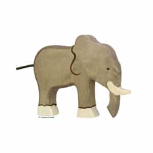 Holztiger Holzfigur grosser Elefant