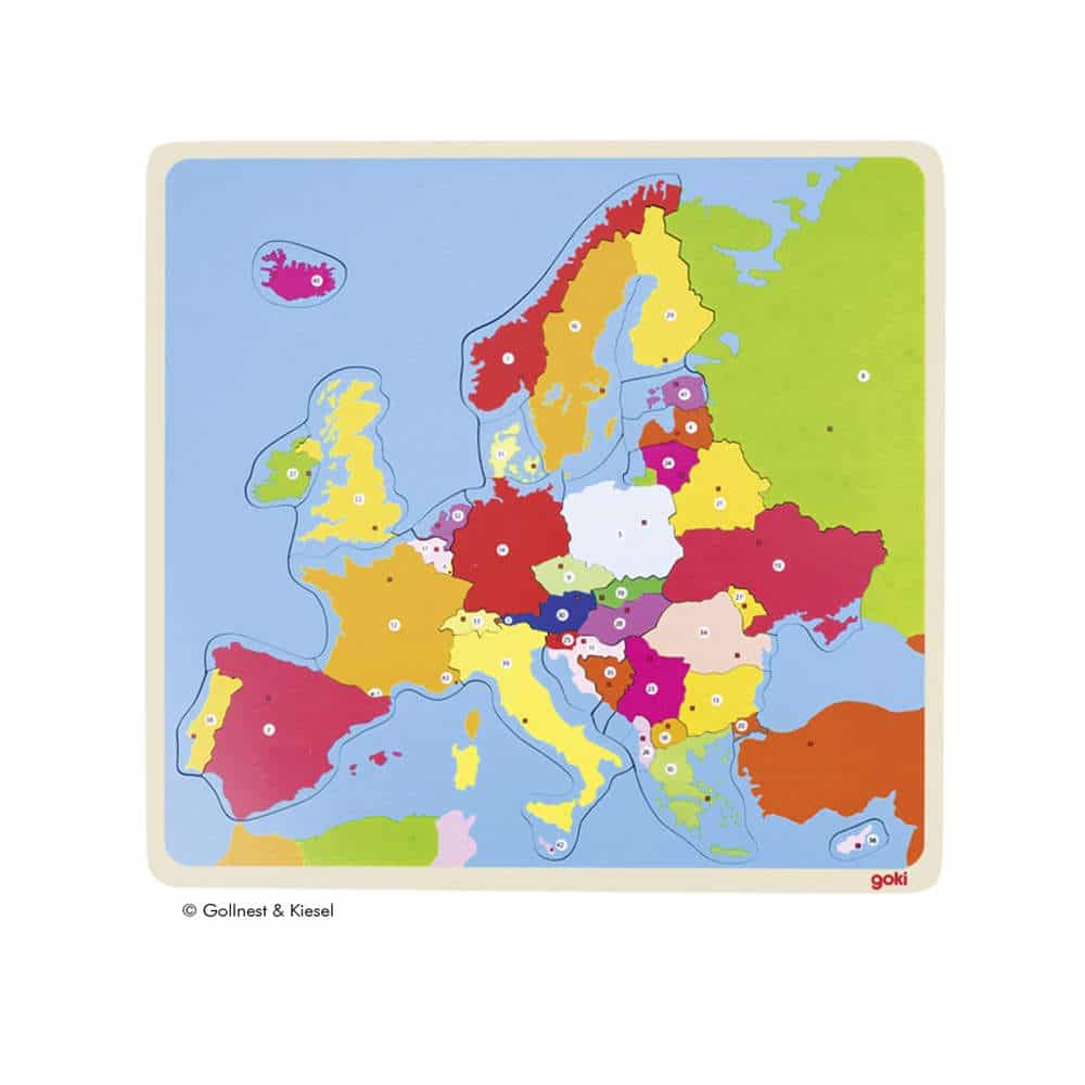 Puzzle Europa aus Holz