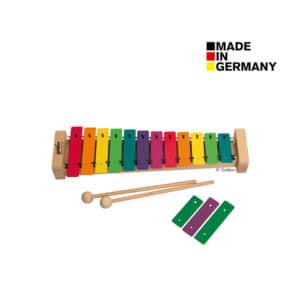 Glockenspiel mit 15 Tönen in Boomwhackers®-Farben