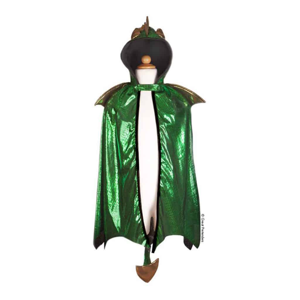 Kostüm-Cape Drache Grün