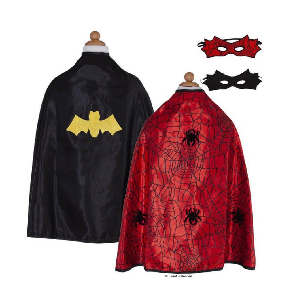 Wendecape-Kostüm Spider / Bat mit Maske