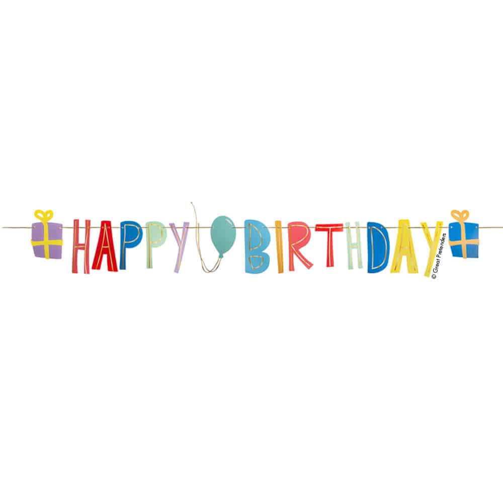 Party-Girlande "Happy Birthday"