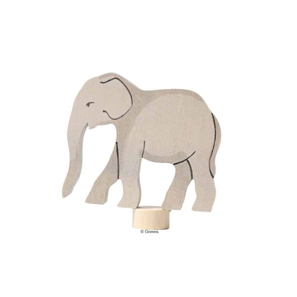Grimm's Stecker Elefant handbemalt