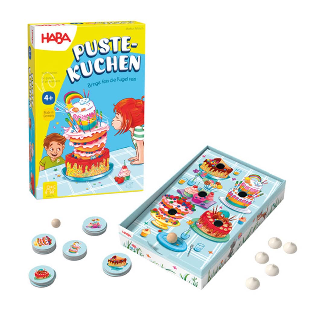 HABA-Spiel-Kinderspiel-Gesellschaftsspiel-Brettspiel-Lernspiel-Pustekuchen