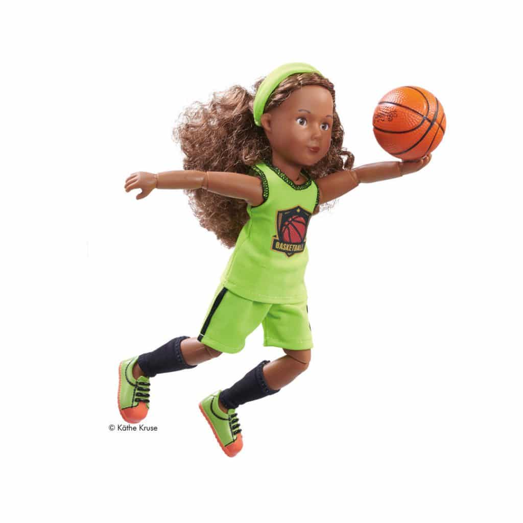 Kruselings Puppe Joy die Basketball-Spielerin mit Ball
