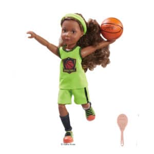 Kruselings Puppe Joy die Basketball-Spielerin mit Ball