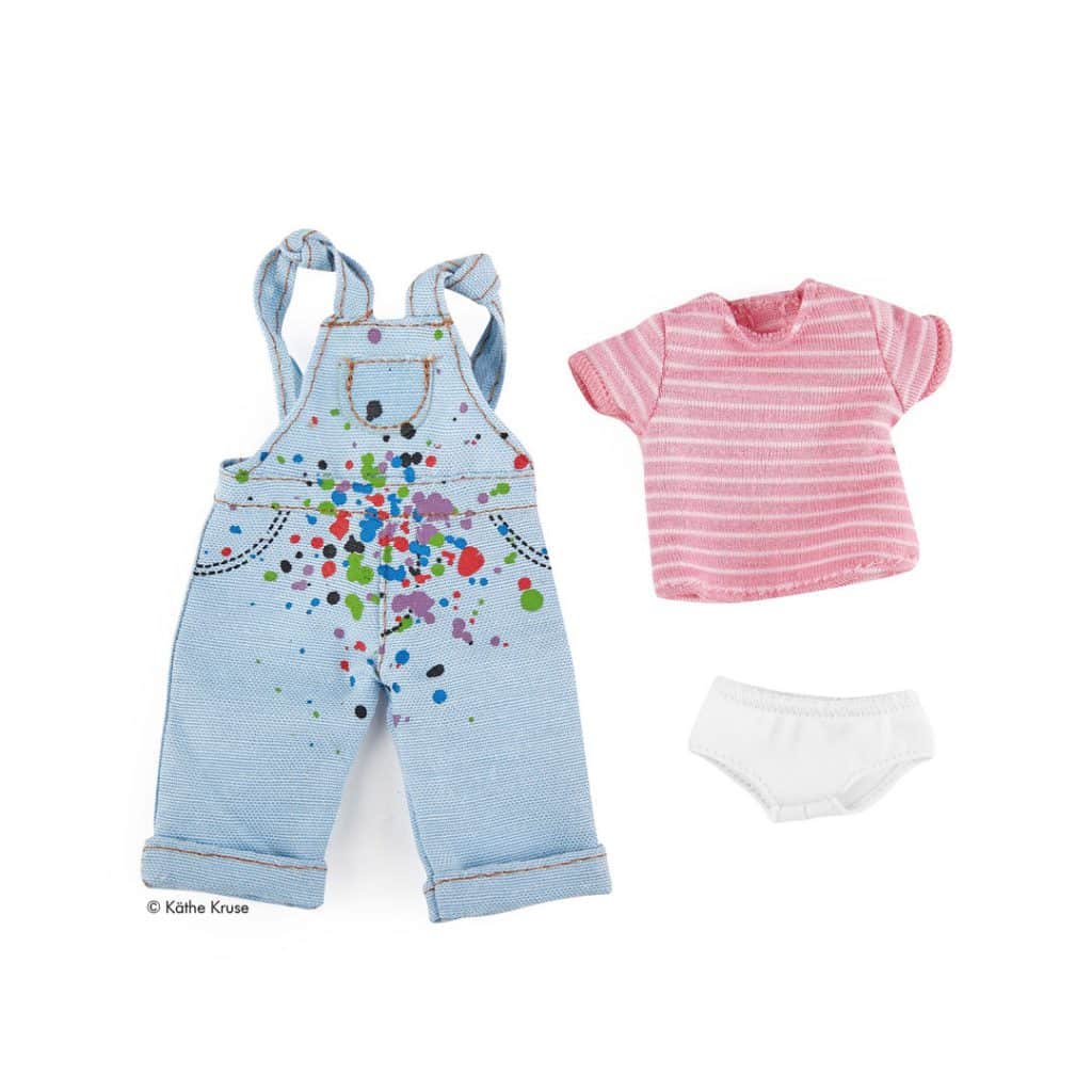Kruselings Puppe Outfit Chloes Malerei-Latzhose