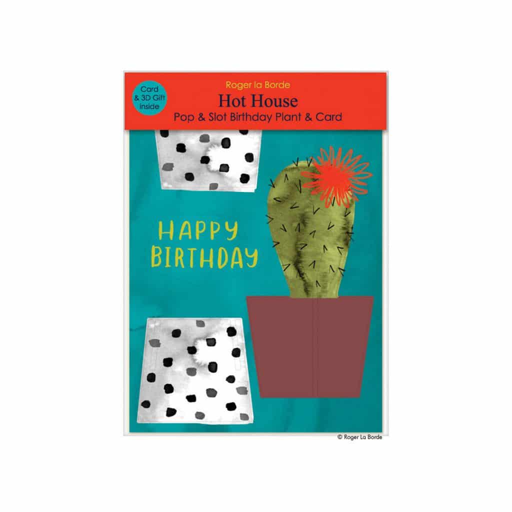 3D-Geburtstagskarte Kaktus Pop & Slot