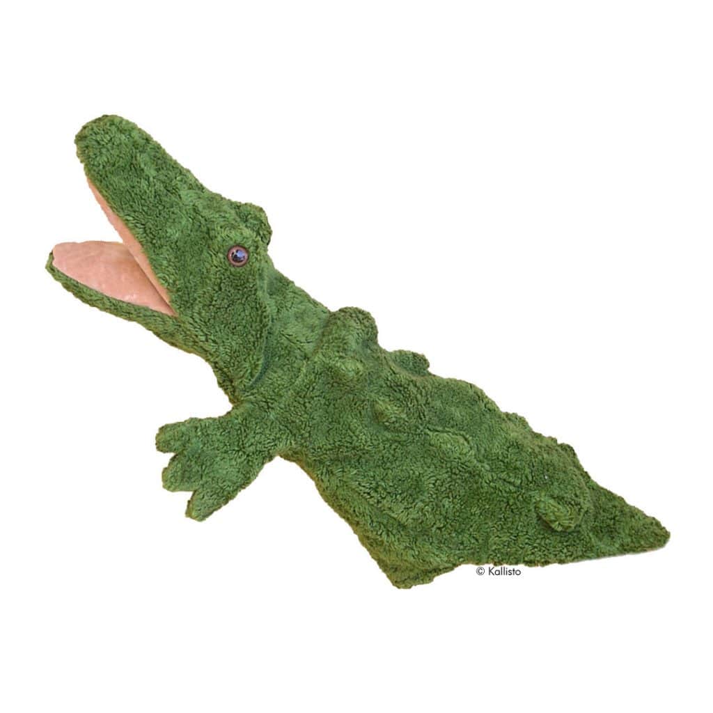 Bio-Handpuppe Krokodil mit Klappmaul