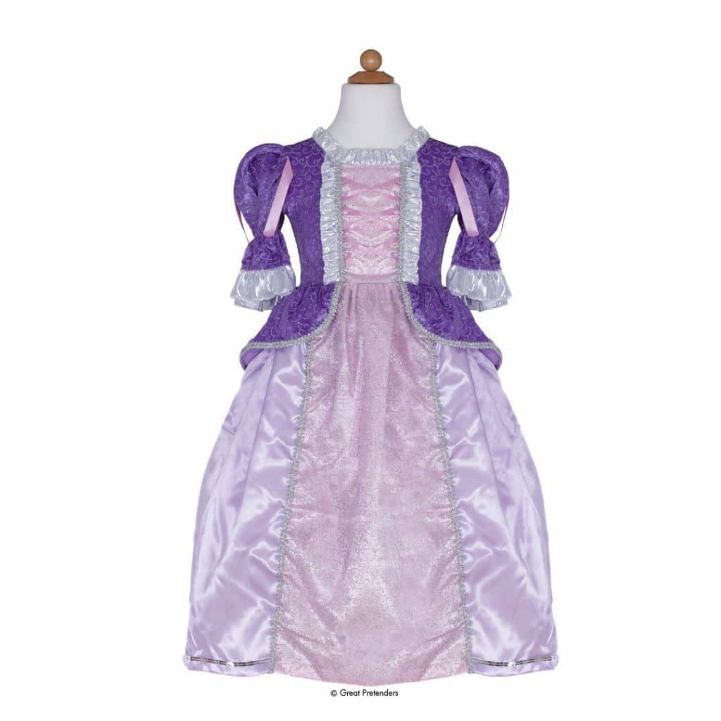 Kostüm-Kleid lila Märchen-Prinzessin mit Reifrock