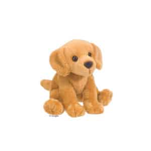 Kuscheltier kleiner Hund Golden Retriever sitzend