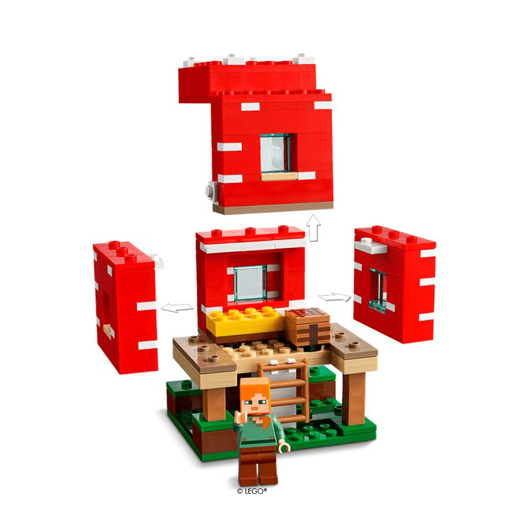LEGO® 21179 Minecraft™ Das Pilzhaus