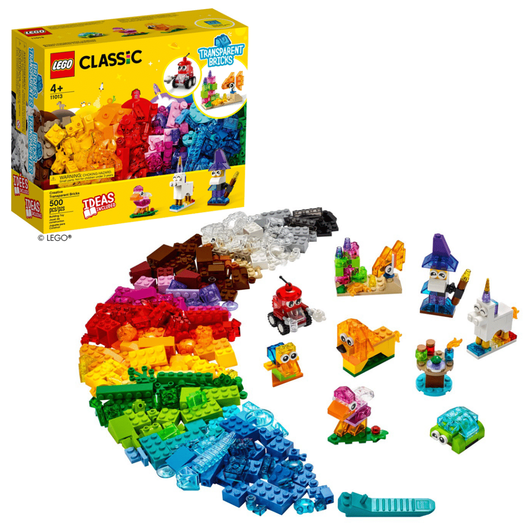LEGO® 11013 Classic Kreativ-Bauset mit durchsichtigen Steinen