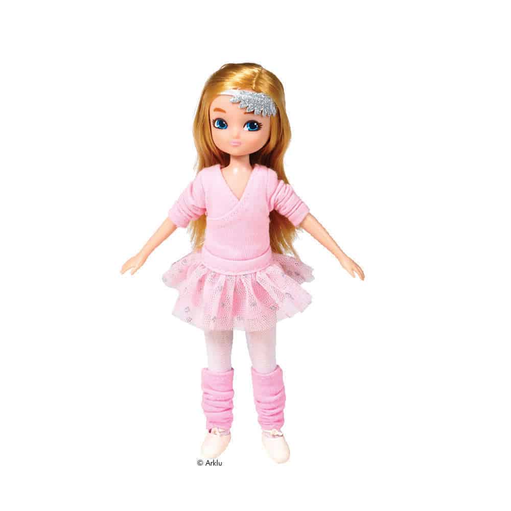 Lottie Puppe Ballerina mit rosa Ballett-Outfit