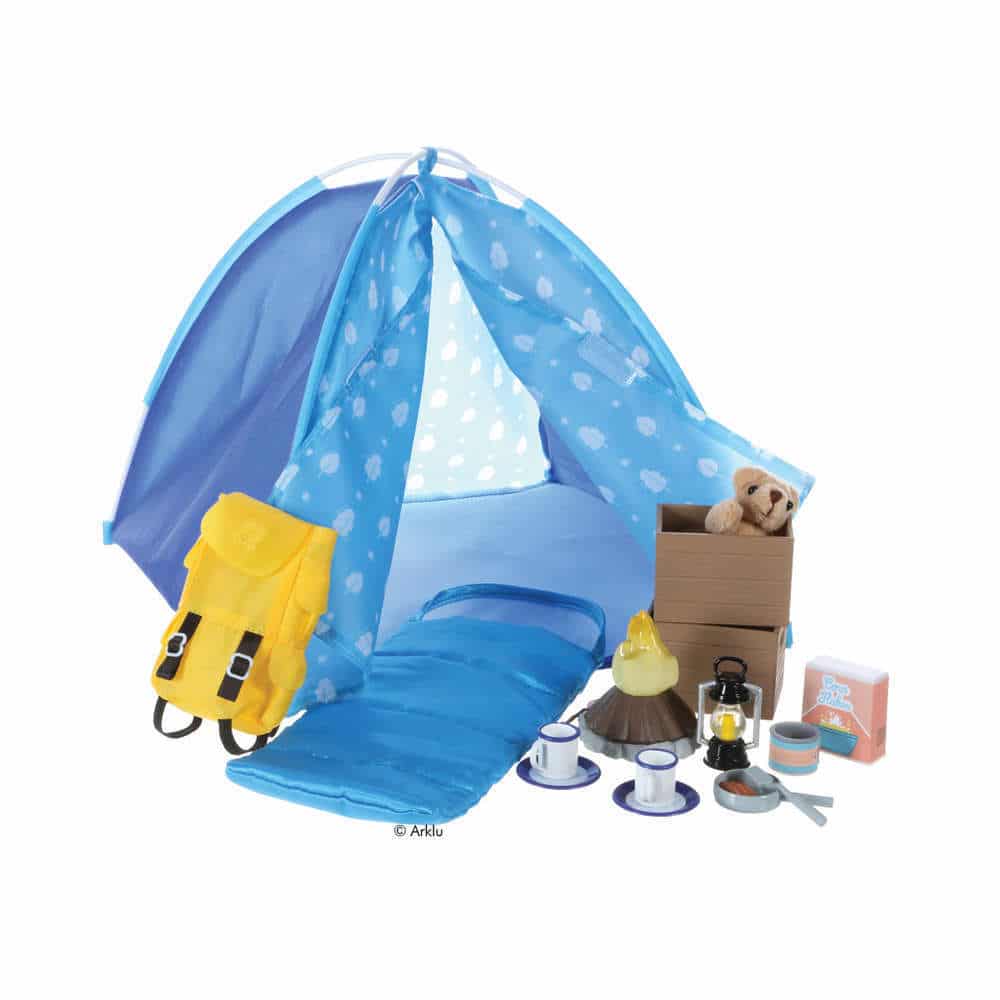 Lottie Puppen Camping-Set mit Zelt und viel Zubehör