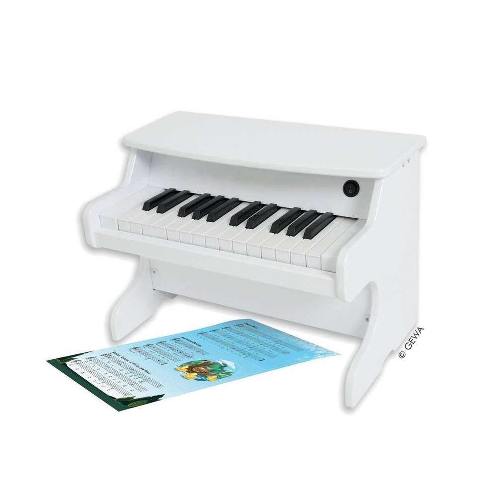 Mini-Piano weiss 2 Oktaven