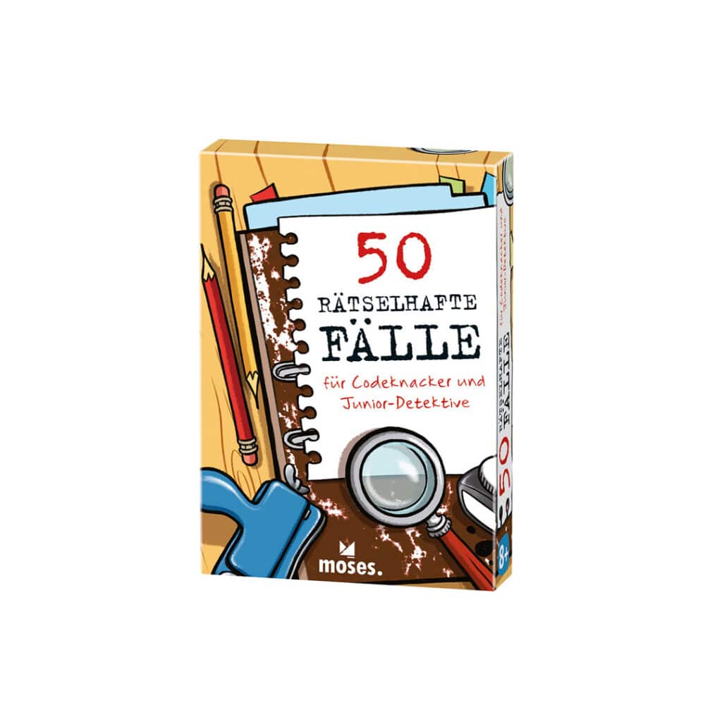 Moses-Fun-Cards-50-Karten-50-raetselhafte-Faelle-fuer-Codeknacker-und-Junior-Detektive