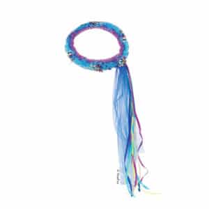 Blumen-Krone Haarkranz Blau