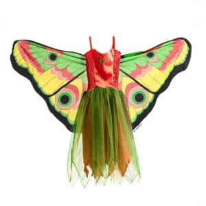 Kostüm Schmetterling mit Flügeln und Glitzer
