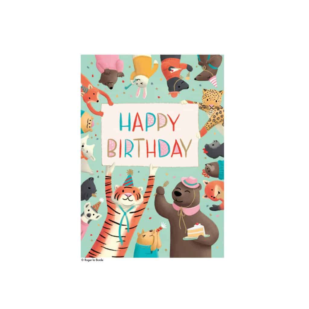 Geburtstagskarte Tierparty