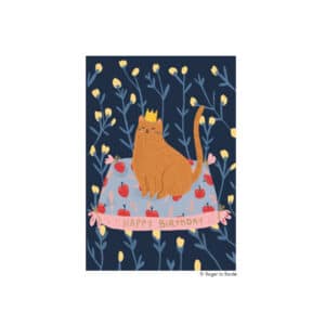 Geburtstagskarte Katzen-Königin
