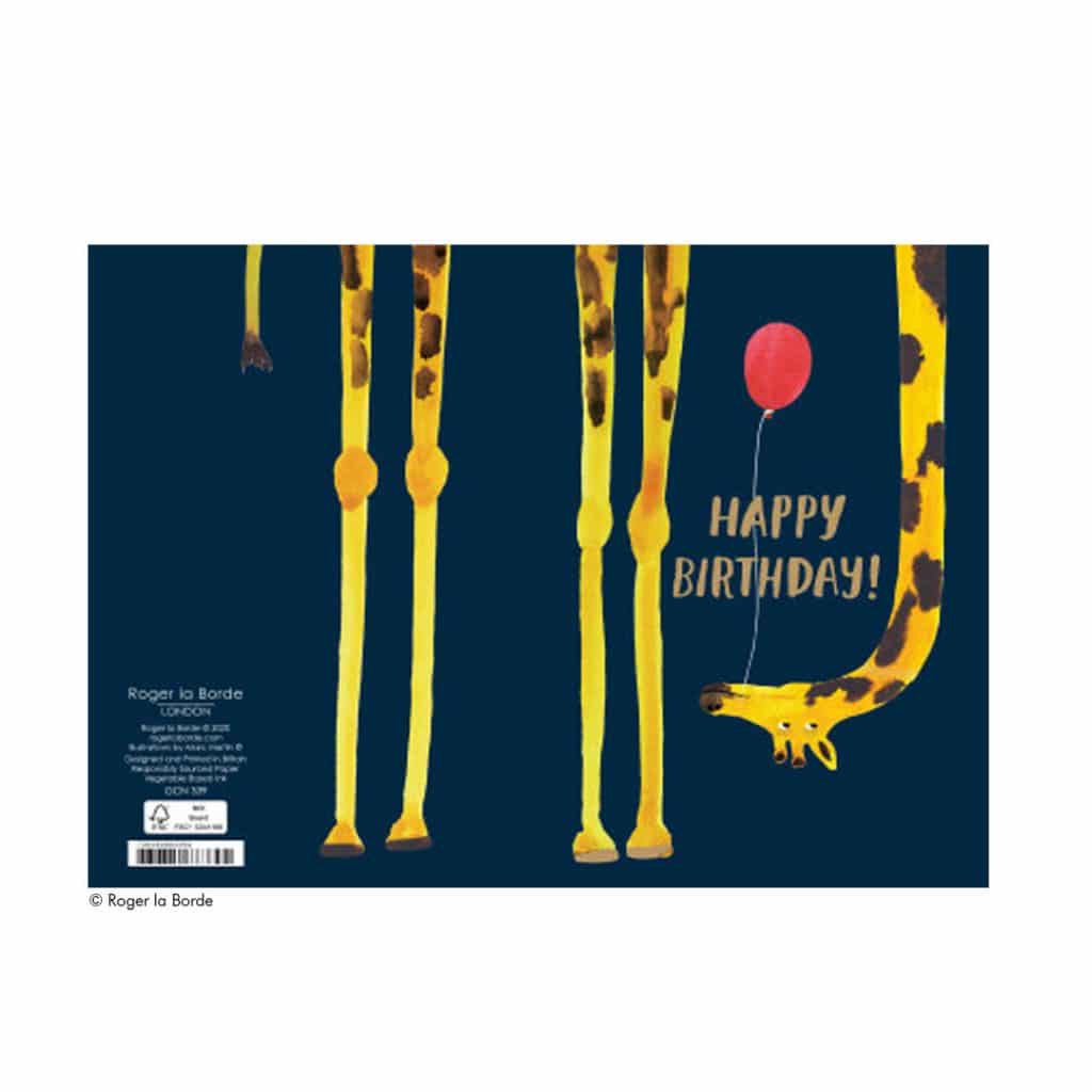 Geburtstagskarte lustige Giraffe
