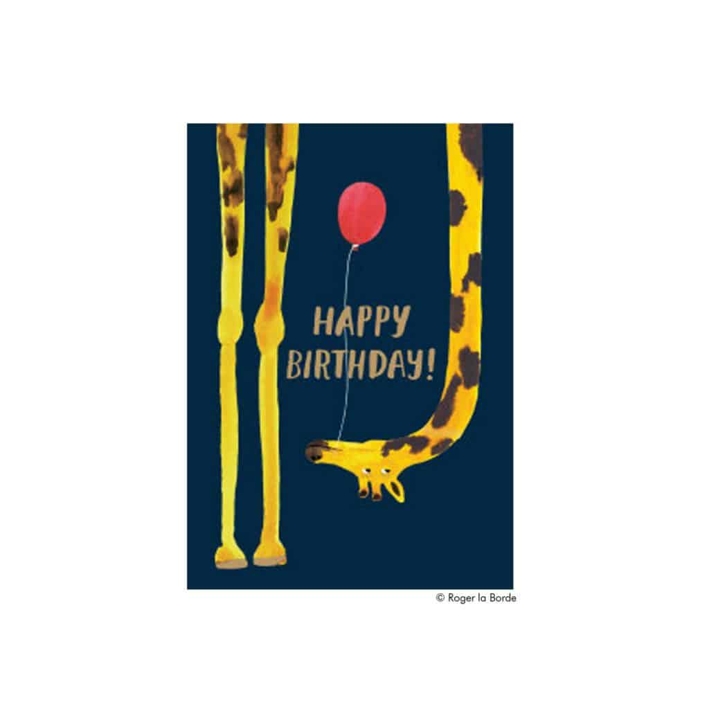 Geburtstagskarte lustige Giraffe