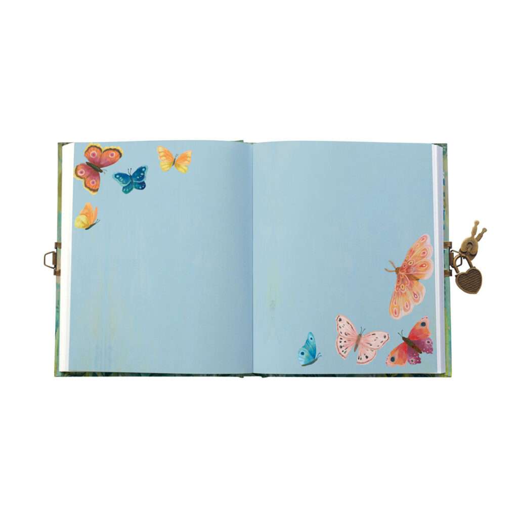 Roger-la-Borde-Tagebuch-Notizbuch-Journal-mit-Vorhaenge-Schloss-Schmetterlinge-02