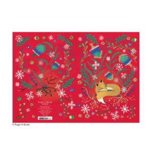 Weihnachtskarte Schlafender Fuchs