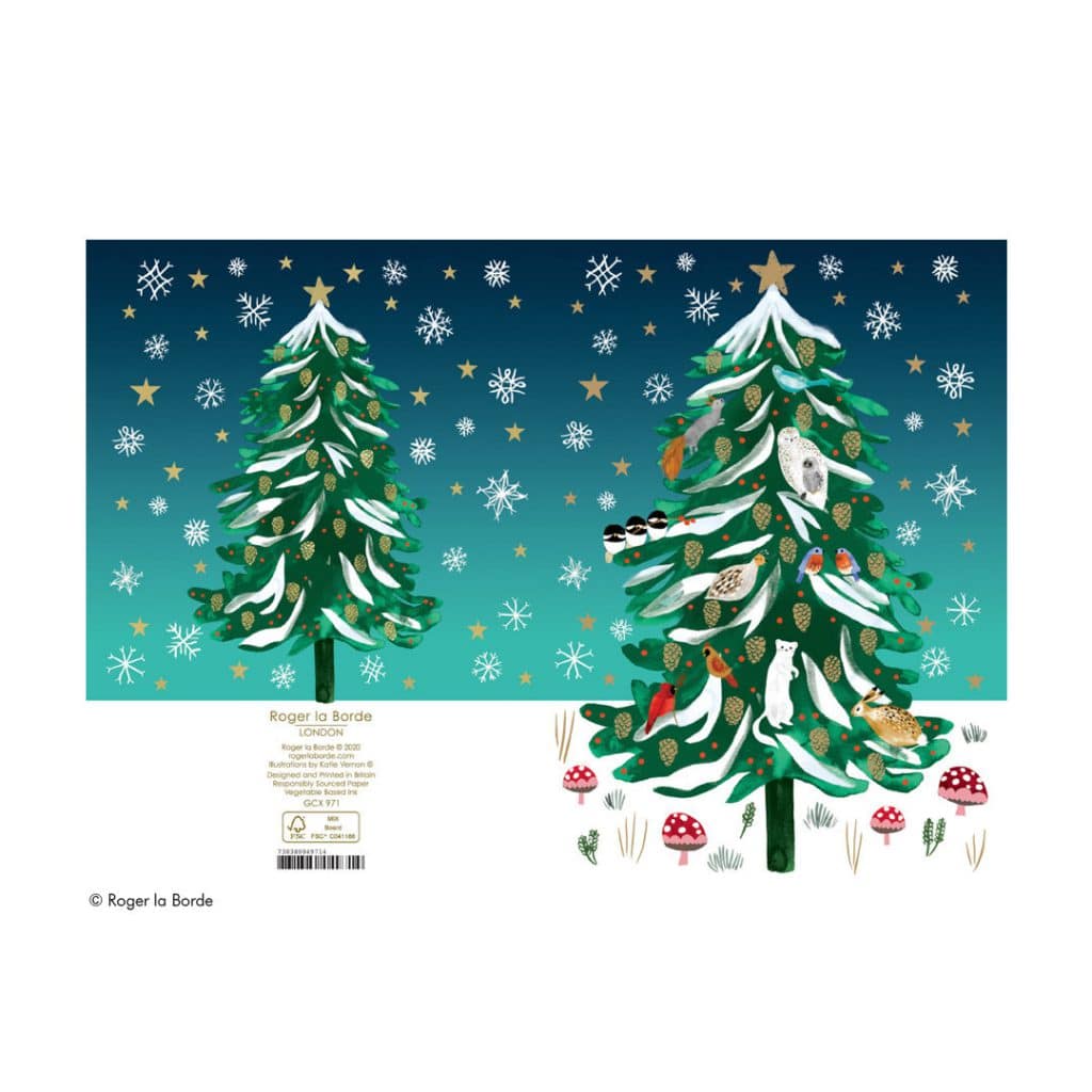 Weihnachtskarte Winterbaum im Schnee
