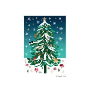 Weihnachtskarte Winterbaum im Schnee