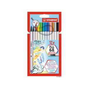 Premium-Filzstift STABILO Pen 68 Brush 12er Etui