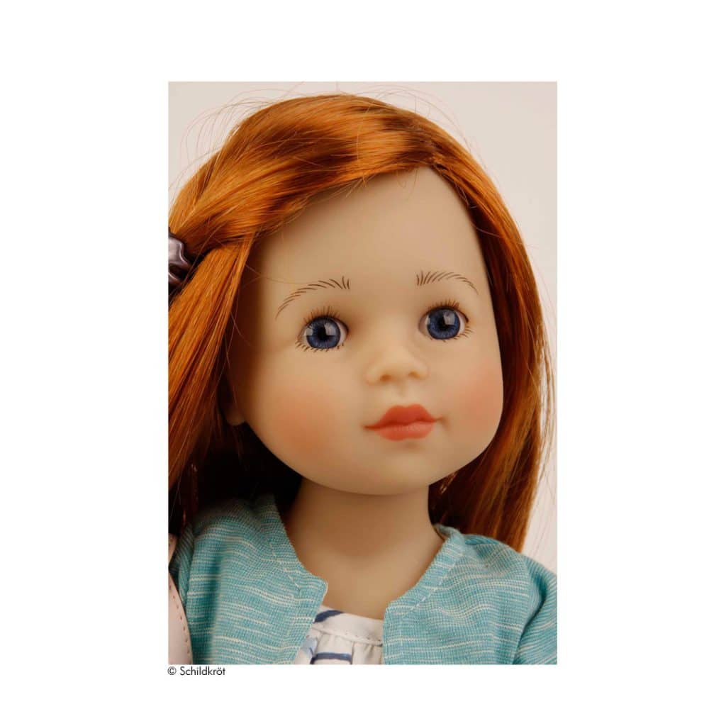 Schildkröt Puppe Yella mit roten Haaren 46cm