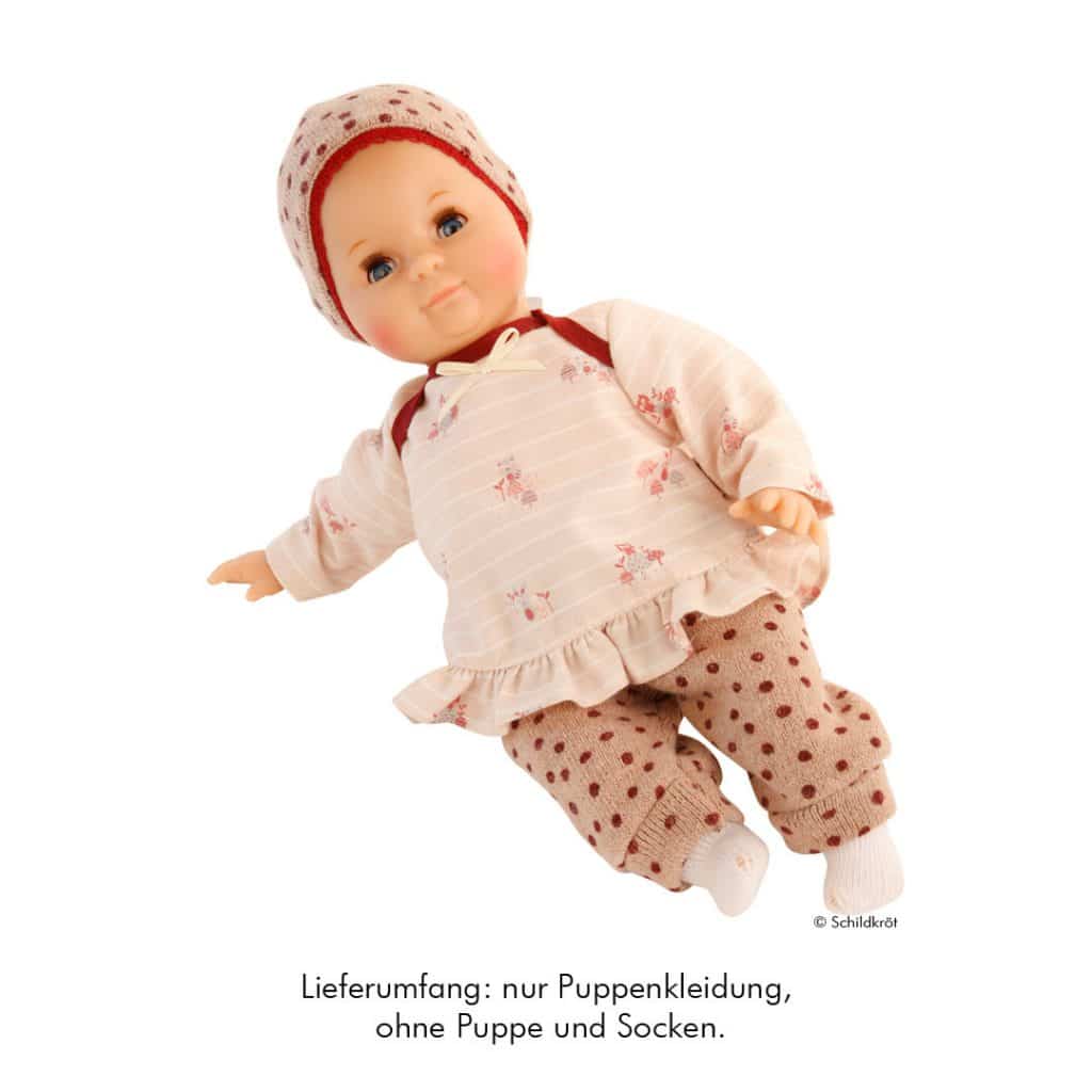 Schildkröt Puppenkleidung Tunika mit Strickhose 32cm