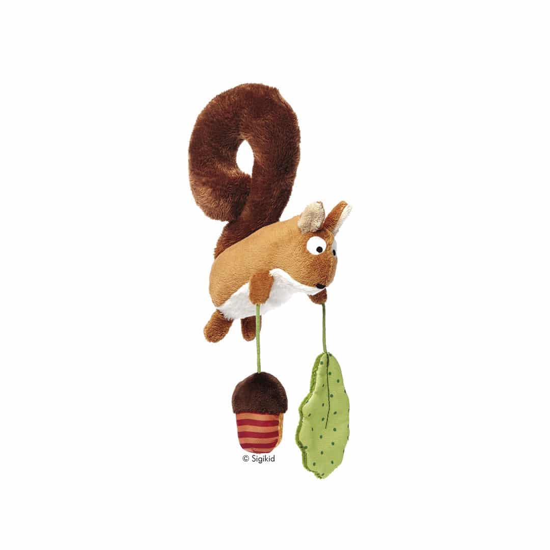 Sigikid Babyspielzeug Soft-Anhänger Eichhörnchen | Zambomba