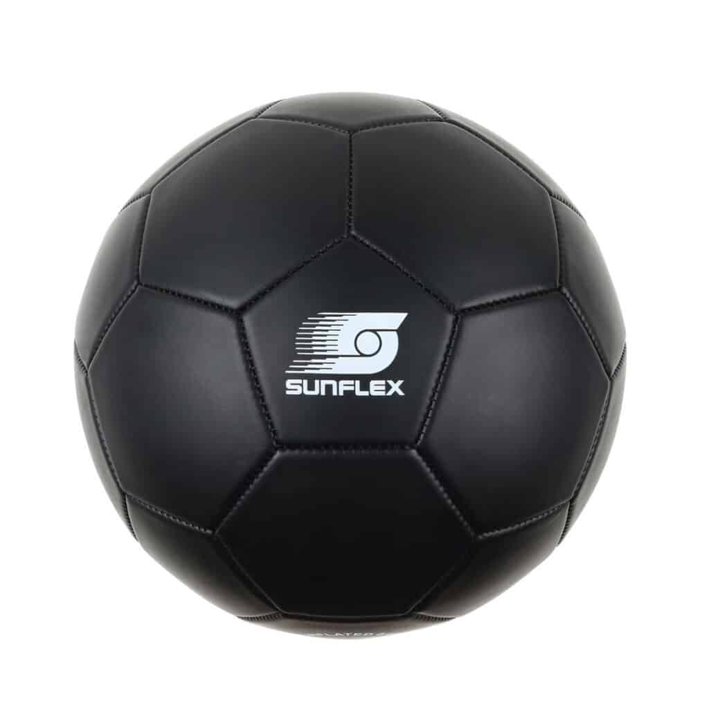 Sunflex-Fussball-Soccerball-black-Groesse-5