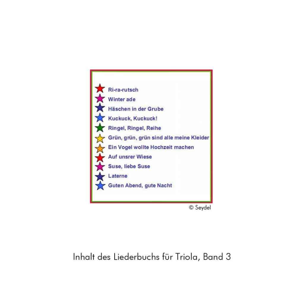 Liederbuch für Triola Bd.3