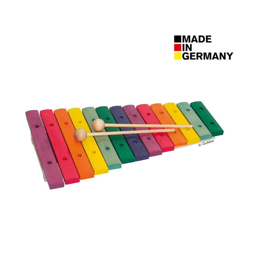 Xylophon aus Holz in Boomwhackers®-Farben